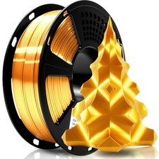 Geeetech Silk PLA Filament 1.75mm for 3D Printer, Metal-Like Shiny Consumable...