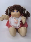 Vintage 1982 Cabbage Patch Kids Doll Coleco Yarn Hair Pigtails Giraffe Outfit