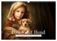"Calendar 2027 · US Version · Lady With Dog (Wall Calendar 2027 17\" × 12\" Landsca"