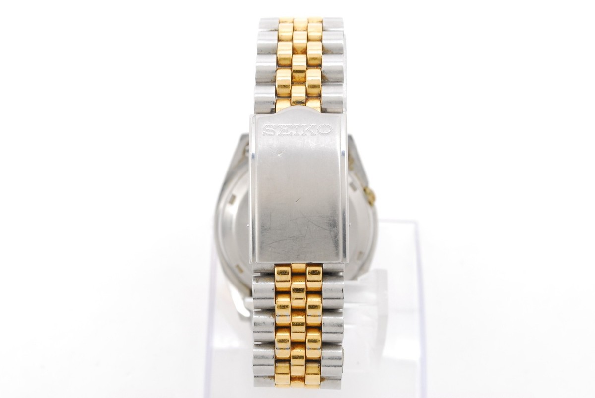 Vintage [NEAR MINT] SEIKO 5 7009-3110 Automatic Gold Silver Day