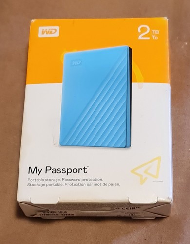 HARD DISK ESTERNO PORTATILE WESTERN DIGITAL MY PASSPORT 2TB NUOVO HDD