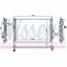 Radiator For Peugeot 5008 MK2 1.2 Nissens 1637131880 9811401480