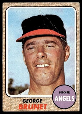 1968 Topps George Brunet California Angels #347