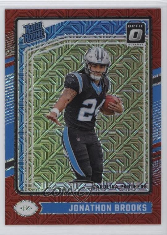 2024 Panini Donruss Optic Rated Rookie Red Mojo Prizm Jonathon Brooks #258 1k9t