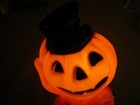 Vintage 1969 Empire Halloween Pumpkin Man Scarecrow Blow Mold 14” Light up — photo 3