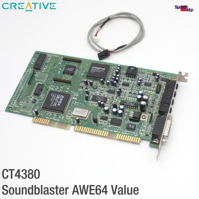 CREATIVE SOUNDBLASTER AWE64 VALUE CT4380 ORIGINAL AUDIO CARD KARTE ISA 16-BIT OK