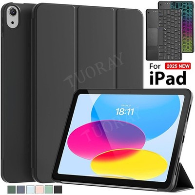 Hülle mit Touchpad Tastatur Maus für iPad A16 11/10/9/8/7. Pro Air 11'' M3 M4 M5