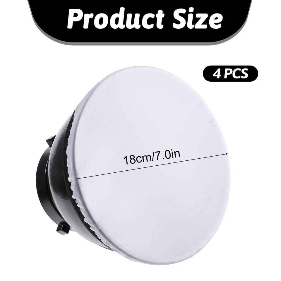 7" Light Diffuser Sock Soft White Cover for Standard Cloth Diffusers - Stud - Image 2 of 4