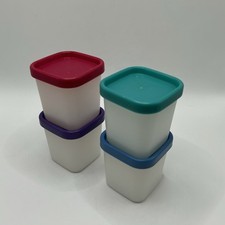 Tupperware 4x Gefrierbehälter Polarstern Eiskristall Gefrierdose 80 ml Bunt