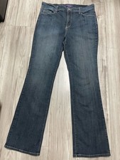 NYDJ Jeans Women  s Size 14 Lift Tuck Bootcut Denim Blue Stretch Made in USA