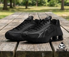 Nike Shox R4 Shoes Triple Black HQ1988-001 Men's Size Multi Size