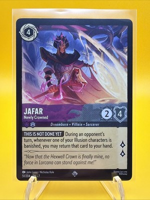 Jafar - Newly Crowned - Archazia's Island #51 - Lorcana - NM