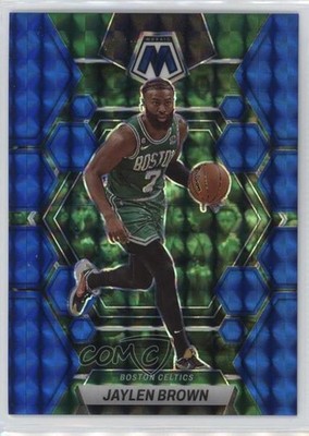 2022-23 Panini Mosaic Blue Mosaic Prizm 90/199 Jaylen Brown #9 hs9