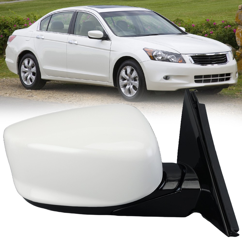 Heated White Passenger Right Side Mirror 5Pin For Honda Accord Sedan 2008-2012