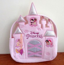 Disney Princess Pink Soft Castle Shape Tote Purse or Treat / Gift Bag