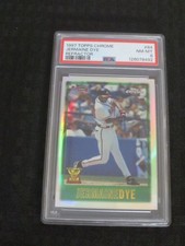 1997 Topps Chrome Refractor #84 Jermaine Dye Atlanta Braves PSA8