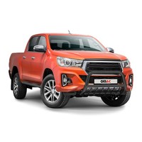 FrontschutzbüGel FrontbüGel FüR Toyota Hilux 2018-2020 Mit ABE Stahl Schwarz
