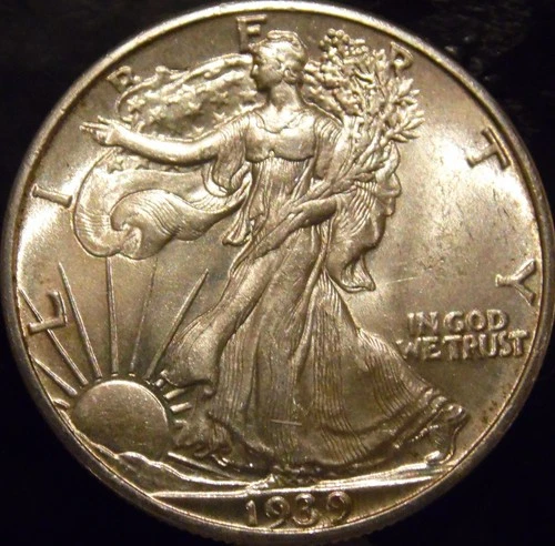 1939-P Walking Liberty Half Dollar Choice/Gem BU Uncirculated