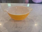 Vintage PYREX orange gold mixing bowl #442 1-1/2 quart