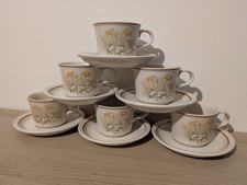 6 X MARKS AND SPENCER M&S Field Flowers TEA /  COFFEE Cup Mug And Saucer