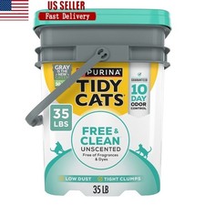 Unscented Clumping Cat Litter W/ Activated Charcoal Low Dust Odor Control New