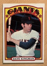 Dave Kingman 1972 Topps Baseball Rookie Card #147, VG, San Francisco Giants . rookie card picture