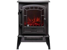 Sureflame Ripon Electric Stove - Black LED Flame Effect Heater 1.8kW for Cozy Wa