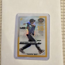 Brayden Taylor 2025 Panini Prospect Edition Baseball Holo Gold Prizm /10 Tampa