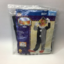 Rubie's Clown Halloween Costume Kids Child Size Small 6 Jumpsuit Hat