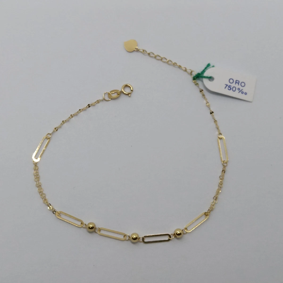 Dochais Bracciale Donna Oro Argento 14K Catena Bracciale Argento Braccialetto Amicizia Cuore/Stella Personalizzato Braccialetti Dorati Regalo per Donna Ragazza