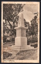 Lalling, monumento ai guerrieri, cartolina 