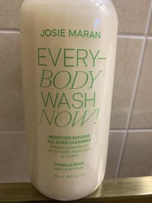 Josie Maran Every Body Wash moisture mousse 480ml/16Oz With Pump VANILLA PEAR