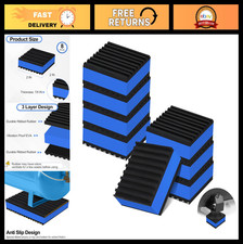 8 Pack Anti Vibration Pads 2"x2"x7/8" - Sound Isolation Rubber Damping Mat for W