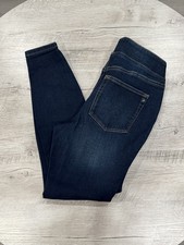 Women s Dark Wash Skinny Jeans Size Small Short Stretch Denim