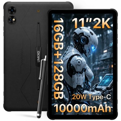 Rugged Tablet 11inch 2K Android 16GB 128GB 4G LTE Waterproof UMIDIGI Active Card