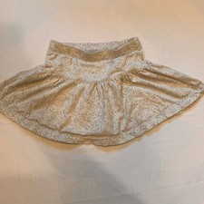 Tea Collection Cream Floral Kids Skirt