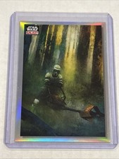2023 Topps Chrome Star Wars Galaxy Biker Scout #78 The Pursuit ROTJ REFRACTOR