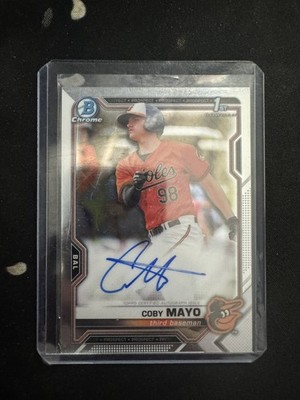 2021 Bowman - Chrome Prospects Autographs Coby Mayo #CPA-CMA (AU, RC)