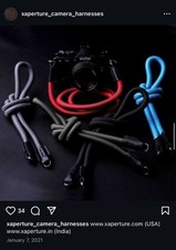 Adjustable Camera Strap w/ Cushioned Neoprene  Storage Pockets