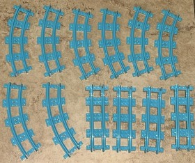 LEGO Train Track Curved From Amusement Park Roller Coaster 41130 Lot Of 12