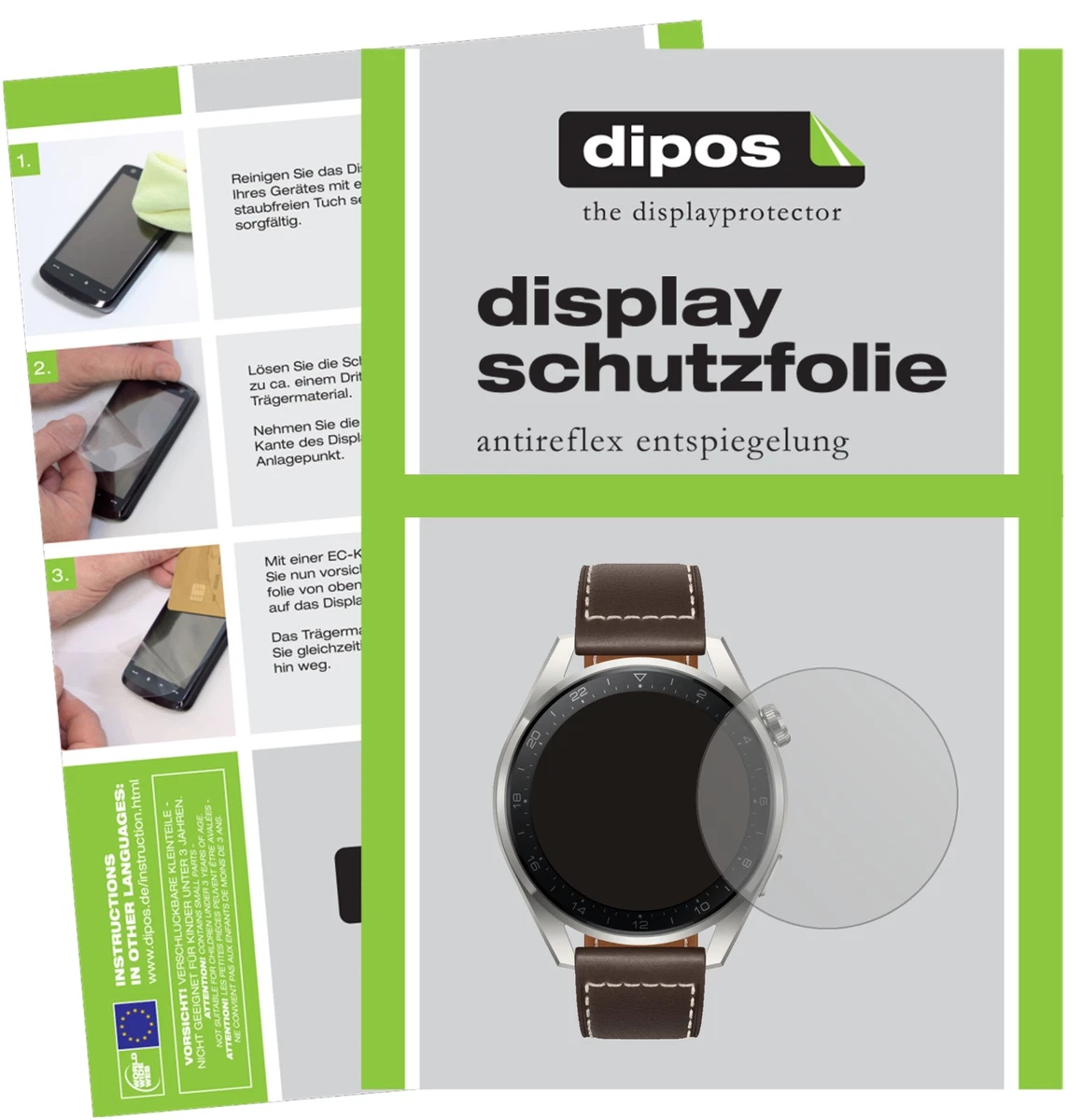 dipos FLEX 2x Pellicola Protettiva opaca per Garmin Forerunner