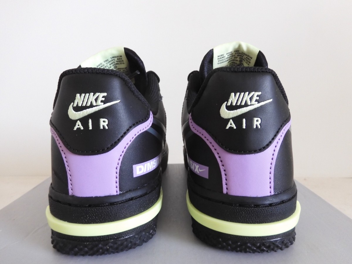 NIKE AIR FORCE 1 REACT (GS) BLACK-VIOLET STAR SZ 4.5Y-WOMENS