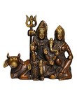 Shiv Shankar Parivar with Ganesh and Kartik for Blessing at Home & Office Decor