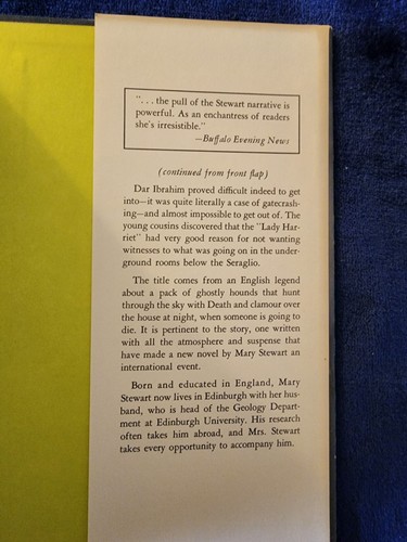 Gabriel Hounds by Mary Stewart (1967, Hardcover) - Picture 5 of 6
