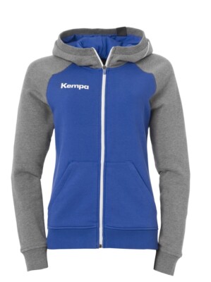 Kempa Damen Kapuzensweater Fly High Gr. XS grau blau 200223501