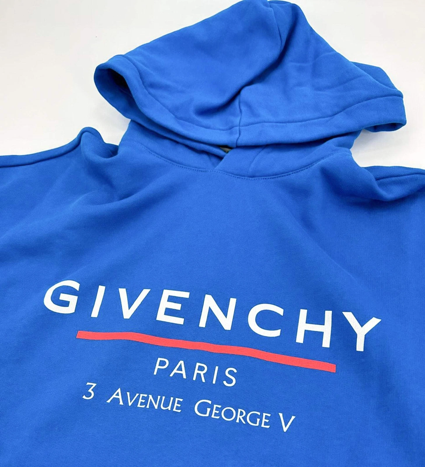 Felpa con cappuccio Givenchy Ocean Blue Address