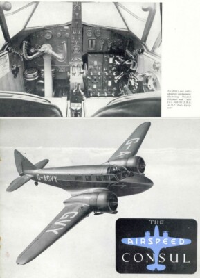 Airspeed Envoy Consul Manuals & Doc Set Historic Archive 1940'S RARE Oxford
