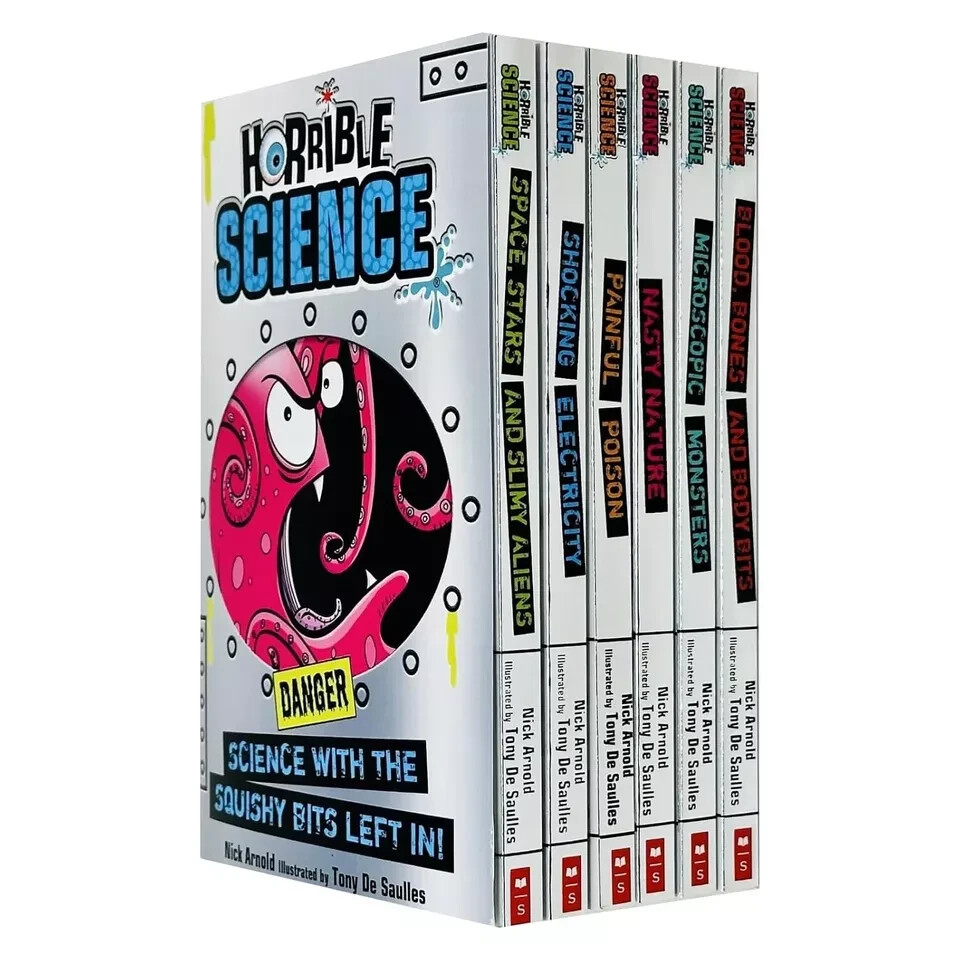 Horrible Science 6 Books Collection Set By Nick Arnold Microscopic Monsters