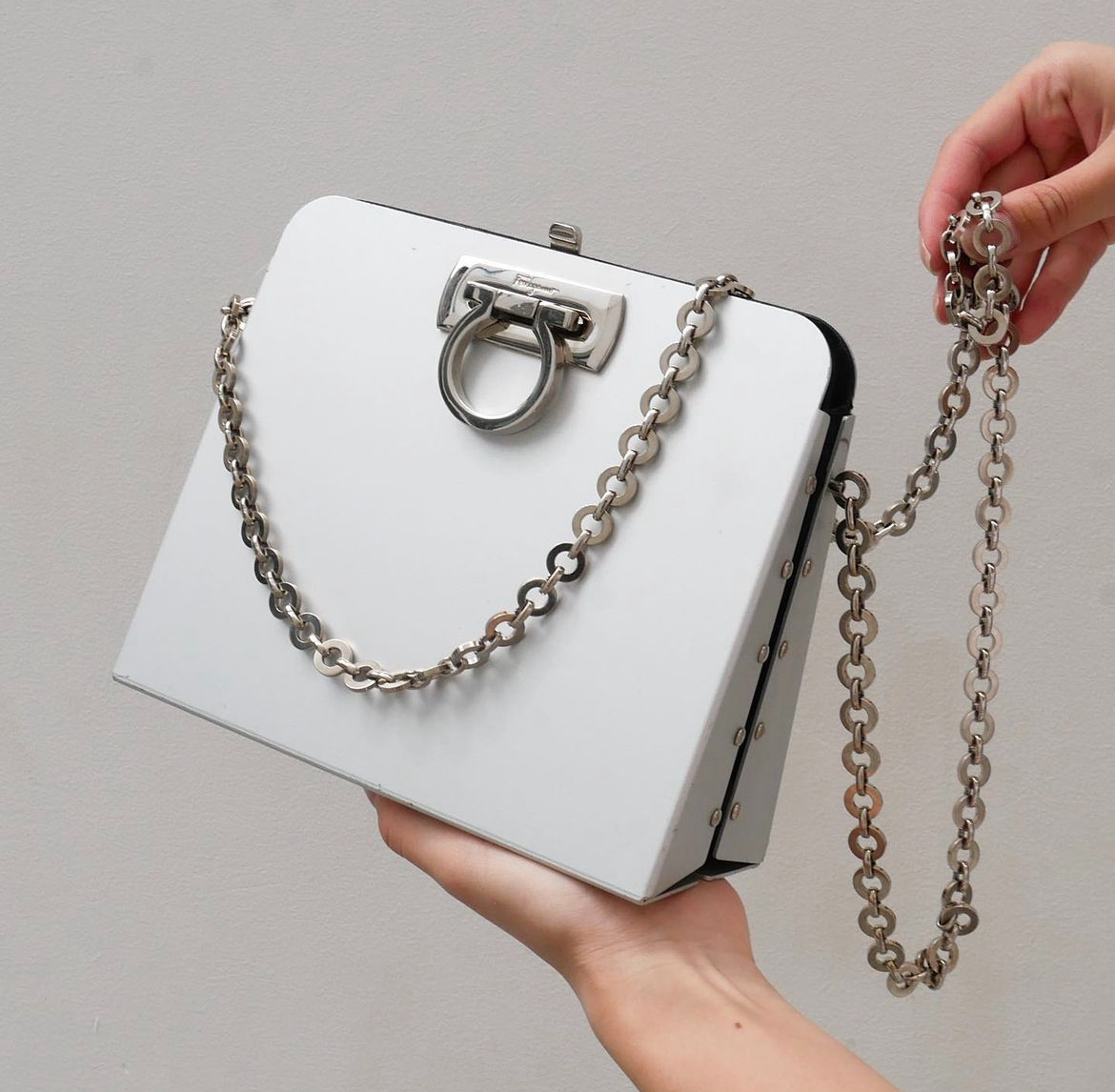 RAREAuth Salvatore Ferragamo Gancini Crossbody Chain
