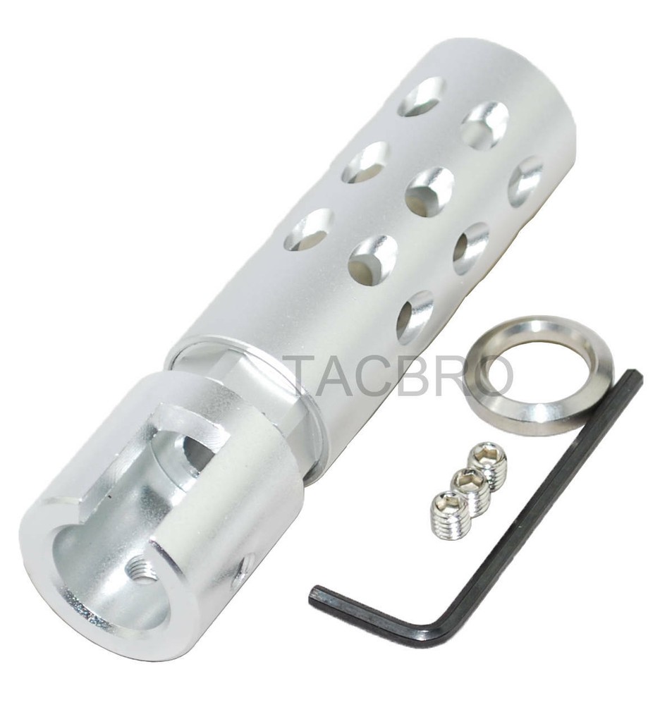 Silver Ruger 10/22 LR Non-Threaded Muzzle Brake for .22 Rifles